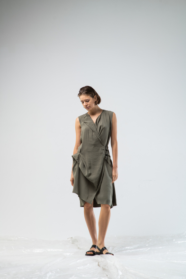 Платье FishFash Fragility oliva